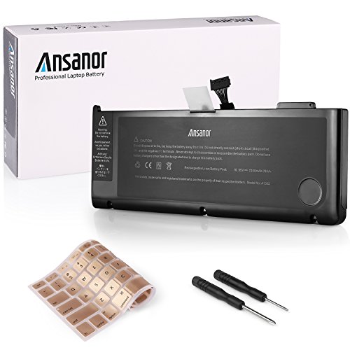 ANSANOR® Ultra Hochleistung Neuer Akku für Apple MacBook Pro 15'' A1382 A1286 Core i7 (Early 2011 Late 2011 Mid 2012) MC721 MC723 MD318 MD103 MD322 MD104 - 2 Jahre Gewährleistung [Li-Polymer 10.95V 7200mAh] A1382