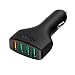 Aukey Quick Charge 2.0 54W 4 Ports USB Car Charger Adapter for Samsung Galaxy S6,S6 Edg,Edge+,Note5,and more(1xQC2.0+3x2.4A AIPower USB Port;Included an 20AWG 3.3FT Micro USB Cable)-Black RS.1249.00