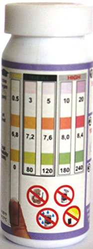 50 Teststreifen 3 in 1 für O² (Sauerstoff), pH + Alkalinität von well2wellness® - 2