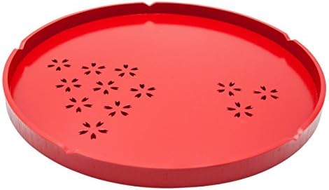 Japanese Style Cherry Pattern Tea Tray (Red)