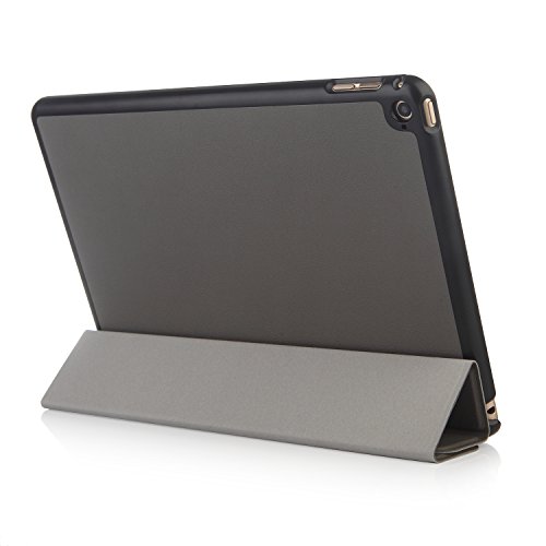 iHarbort® Apple iPad Air 2 Hülle – Slim Smart Cover Case Leder Tasche Hülle Etui Schutzhülle Ständer für iPad Air 2, mit Schlaf / Wach-up-Funktion (iPad Air 2, grau) - 3