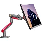 NORTH BAYOU NB F5-GR Gaming Monit&ouml;r Kolu, 32-60 in&ccedil;, 2-20 KG Taşıma Kapasiteli, RGB Işıklı, Profesyonel Monit&ouml;r Askısı, Kırmı