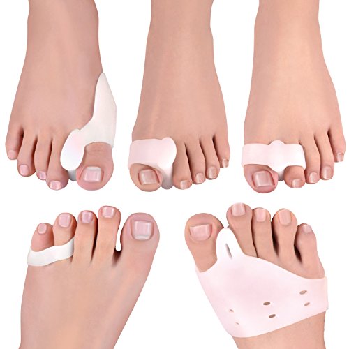 Magichome Correctores de Juanete Protectores de Hallux Valgus Bunionpal kit de 10 piezas completos Separadores de Dedo