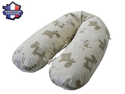 MODULIT*: Grand coussin d'allaitement déhoussable 180 cm "Bourriquet". Fabrication Française