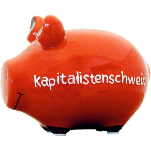 KCG Sparschwein Kapitalistenschwein rot