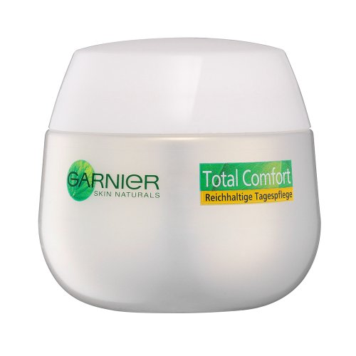 Garnier Skin Naturals Total Comfort Reichhaltige Tagespflege – Gesichtscreme für Damen mit Akazienhonig für trockene und sensible Haut, 1 x 50 ml