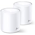 TP-Link Deco WiFi 6 Mesh AX 5400Mbps Deco X60(2-Pack) V3.2, WiFi 6 System for Whole Home, 490㎡ Coverage, Easy Installation, Parental Control, Compatible with All Fiber Boxes