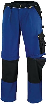 teXXor 8352-30 2-in-1"Tobago" Work Trouser, Cornflower Blue/Black, Size 30
