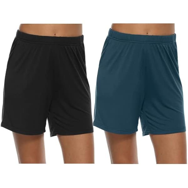 Short De Pyjama Femme - Coton Modal - Taille Élastique - Confortable - Pour Yoga, Maison, Détente