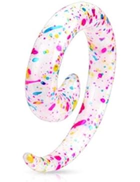 Paula & Fritz® 1x Spiral Expander Taper Dehnstab Paint Splatter verfügbar 3 10...