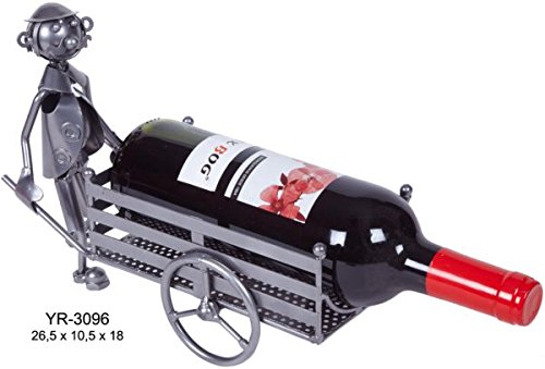 Preisvergleich Produktbild roymart – Porta Flasche Metall carretillero yr-3096