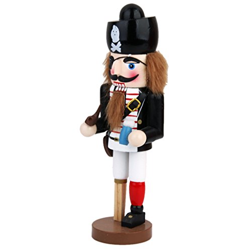 Nussknacker Piraten Holzstatue 25cm