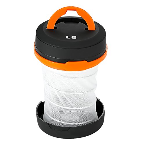 LE Laterne Zusammenklappbare led Taschenlampe mini LED Notfallleuchte 3 Helligkeiten Aussenleuchte für Camping Outdoor Wandern Angeln Abenteuer Campinglampe Ausfälle (1 er)