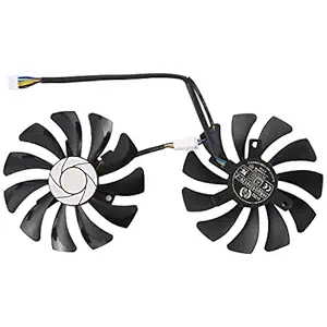 Computer Accessories HA9010H12F-Z 4 Pin Graphics Card Cooling Fan for MSI GeForce GTX 1050 Hurricane GTX 1060 Hurricane 6G GDDR, Diameter: 85mm, Pairs