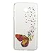 Produktbild Samsung Galaxy J3 2017 Hülle Case, Cozy Hut® [Liquid Crystal] Ultra Dünn [Crystal Case] Transparent Soft-Flex Handyhülle / Bumper-Style Premium-TPU Silikon / Perfekte Passform / Kratzfest Schutzhülle für Samsung Galaxy J3 2017 Case, Samsung Galaxy J3 2017 Cover, Galaxy J3 2017 Case, Galaxy J3 2017 Cover, J3 2017 Case, J3 2017 Cover - Bunter Schmetterling