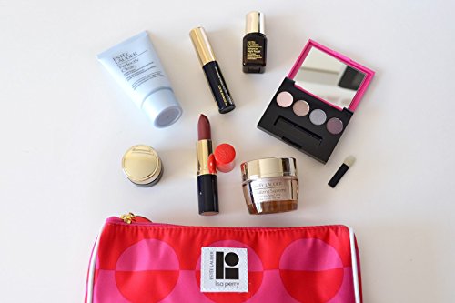 Estee Lauder 8 Piece Skin Care & Makeup Set Including Exclusive Lisa Perry Makeup Bag - Brand New