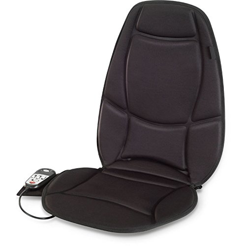 Health and Wellness MV4151 - Cojín masajeador calefactable con vibracion  para asiento del coche