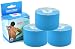 Produktbild 3x Sparpack Original SIMPLE MED PREMIUM Kinesiologie Tape Rolle BLAU - Physio tape für Sport, Medizin und Freizeit - 100% Baumwolle, wasserresistent, optimierte Klebeformel. Rolle: 5m x 5cm
