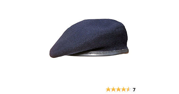 Navy Blue Officers Small Crown Beret 56 