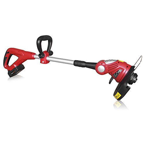 ROTENBACH 18V Li-Ion Akku Rasentrimmer 26cm Freischneider Motorsense inkl. Ersatzakku Ersatzspule Teleskopstiel