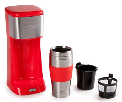 Coffee to go Kaffeemaschine für 400ml Kaffee, starke 650Watt Leistung, Farbe: rot - 3