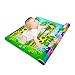 Produktbild bouncevi Kinderspielmatte Krabbelmatte 2 Seite Kinderteppich Turnmatten Rutschfeste Indoor Outdoor Ungiftig Geruchlos Stoff Spielmatte Picknick Decke Giraffe Muster Früherziehung Spielzeug Für Baby