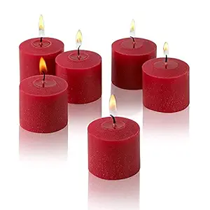 ZURU BUNCH Wax Votive Scented Candles Ideal for Diwali Decoration, Birthday, Party,Home & Garden Decoratiion Candle, Diwali Candle Indoor Outdoor Decoration Candle (Pack of 6) -Rose