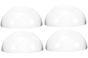 STOBOK 4Pcs Heavy Clear Crystal Dome Paperweights for Calligraphy Sewing and Fabric Cutting Glass Hemisphere Weights for Quilting and Pattern Making and Aesthetic Design