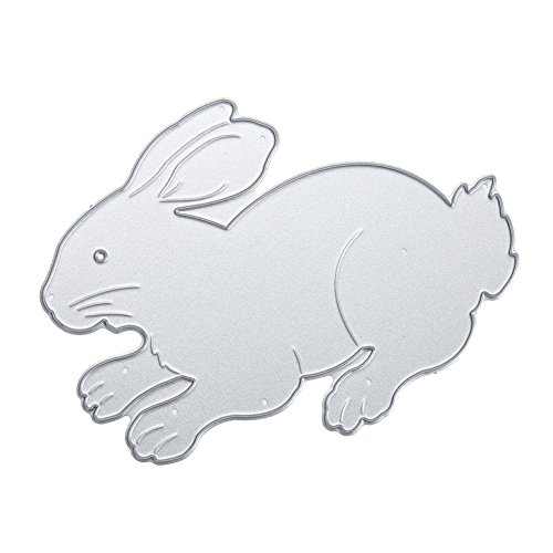 Amazingdeal365 Hase 1 Metall Form Schablonen Schneiden DIY Dekor Sammelalbum Karten Buchzeichen Lesezeichen als Geschenk für Freunde Geburtstag Kinder,Kindergarten Hobby Schule Handarbeit Unterricht usw. Ein tolles Geschenk! - 4