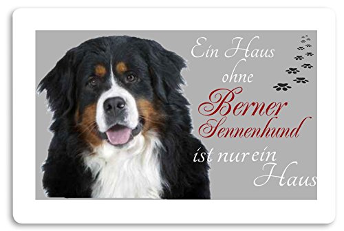 Creativ Deluxe 'Felpudo (Estampado diseño de Animales Perro Felpudo Interior frigo Divertido diseño Felpudo (Boyero de Berna