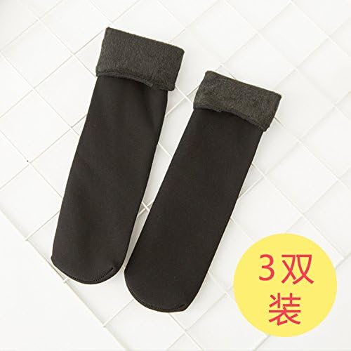 VIG socks Winter warm socks thickened stockings autumn and winter models socks cleft socks in the tube female cotton socks plus velvet floor carpet socks, E