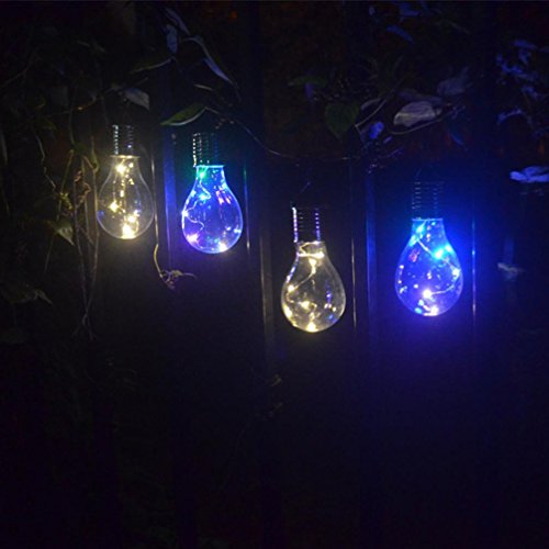 DOLDOA Wasserdichte Solar drehbare Outdoor Garten Camping Hanging LED Licht Lampe Birne - 3