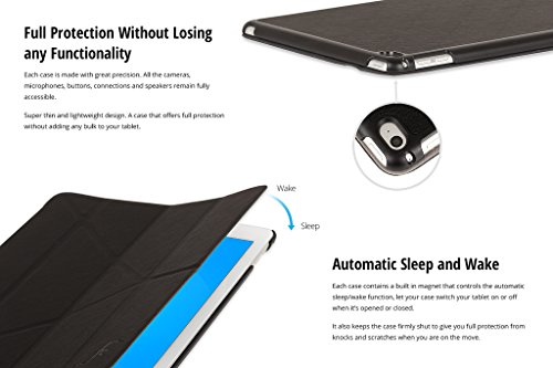 Forefront Cases® Neue Origami Leder Hülle / Tasche / Case / Cover für Sony Xperia Z4 Tablet-PC (25,6 cm 10,1 zoll) SGP771 (Juni 2015) – Rundum-Geräteschutz und intelligente Auto-Sleep-Wake-Funktion mit 3-JAHRES-GARANTIE VON FOREFRONT CASES – inkl. Eingabestift - 6