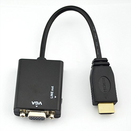 HDMI zu VGA mit Audio Output Kabel Konverter Adapter Kabel für HDTV PC PS3 XBOX - 4