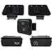 Produktbild Autoschalter 50ccm 125ccm 150ccmoped-scooter head licht horn dimmer drehen starter einzigen schalter taste 5 stück/set Taste (Farbe : Schwarz)