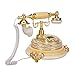 Produktbild Retro Telefon Büroelektronik Antikes Telefon Europäische Antikes Kreatives Mode-Haus Festnetz Ländliches Büro Telefon Festnetz Dekoration Geschenk Bürotelefone (Color : Gold, Size : 25 * 22 * 22cm)