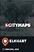 Produktbild City Maps Elkhart Indiana, USA