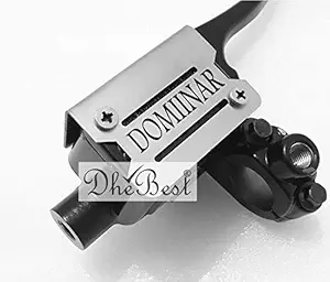 Dhe Best H9 Bike Stain less steel Front Master Cylinder Oil Reservior Cap/Cover Silver for BAJAJ DOMINAR