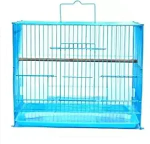 Kapoor Enterprise Bird Cage for Love Birds with Handle, Feeder, Bird CAGE Blue Bird House (Hanging)