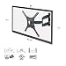 Produktbild SAVONGA FBA-114N TÜV GS zertifizierte TV Wandhalterung SCHWENKBAR NEIGBAR für Fernseher Monitor 23 24 27 32 40 41 42 49 50 55 Zoll Wie Samsung Telefunken Hisense VESA 75x75 bis 400x400 Hält bis 35 kg