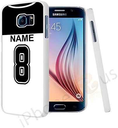 Fulham Colours Personalised Football Shirt, Any Name, Any Number Snap-on Hard Back Case Cover for Samsung Galaxy S6 By iPhone R Us®