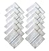 S4S 100% Cotton Striped Handkerchiefs (Pack of 12) RS.299.00