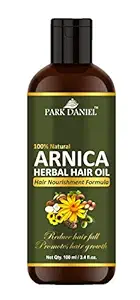 Park Daniel Arnica Herbal Hair Oil - For Hair Growth & Strong & Shiny Hairs For Men & Women (100 ml), Yellow