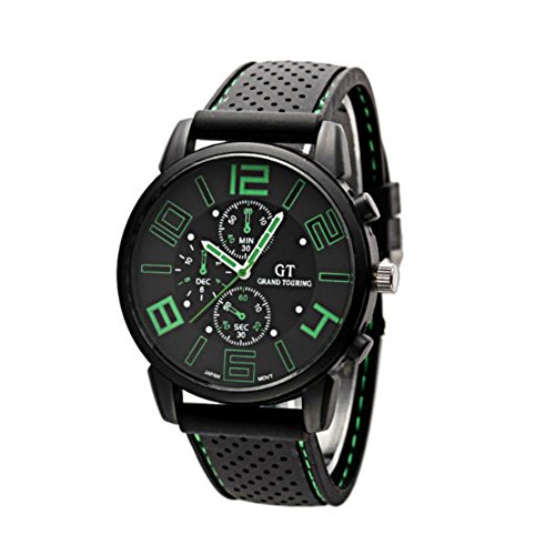 Mode fr Mnner Quarz Analog Edelstahl-Sport-Handgelenk-analoge Uhr New (Green) Mode fr Mnner Quarz Analog Edelstahl-Sport-Handgelenk-analoge Uhr New (Green)