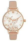 Anna Field Damen Uhr Analog Quarz mit Polyurethan Armband AN651M00G-J11, Rosa