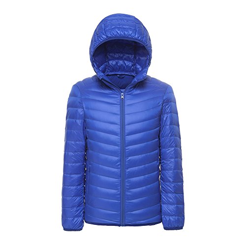 SANKE Men's Winter Hooded Packable Down Jackets Light Weight Puffer Coat