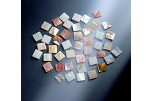 HOBBY ISLAND MOSAICS Mother of Pearl Mosaic Tiles for Arts and Crafts - (10x10mm - 1kg,MP01-10c)