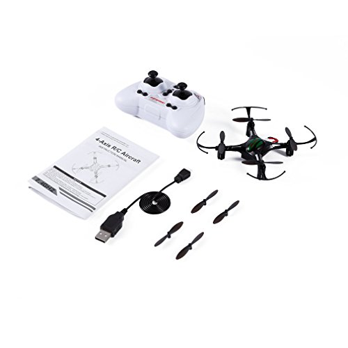FPVRC Mini RC Quadcopter Drone Hubschrauber Flugzeug UFO 2.4G 4CH 4Aixs Eine Taste zur Rückkehr Headless Modus mit Fernbedienung Hubschrauber Unbemannte Hubschrauber New Spielzeug (Schwarz) - 6