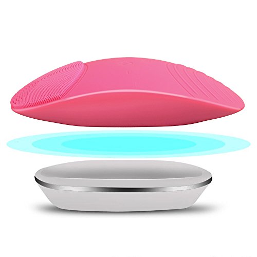 ARINO Elektrische Gesichtsreinigungsbürste Anti-Aging Silikon Gesicht Reinigungsbürste Vibration Gesichtsmassager 6 Einstellbare Intensitäten für Alle Hauttype Wasserdicht Wiederaufladbar Rosa - 5