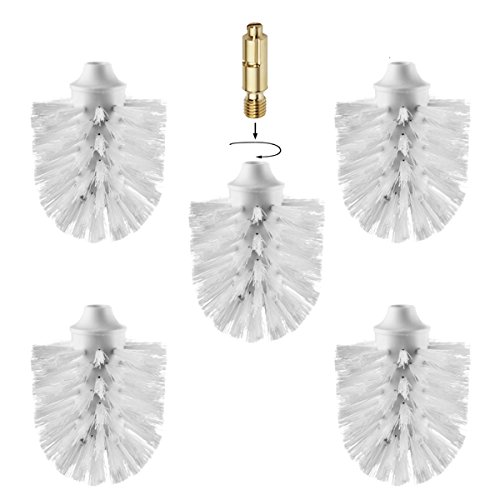 Bürstenking WC-Ersatz-Bürstenkopf für Keuco-Bürstengarnituren, weiß, Ø 67 mm, 5er Set